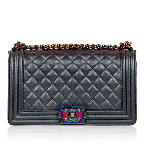 chanel iridescent blue bag|chanel iridescent bag On Sale .